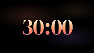 30 Minute Timer 🌙 Calm Wind Down Countdown · 3 2 1 GO Start