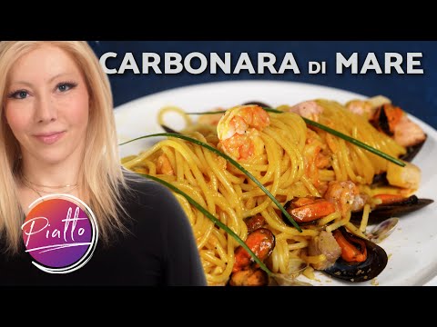 Spaghetti alla Carbonara di Mare - Ricetta di Flavia Diamante