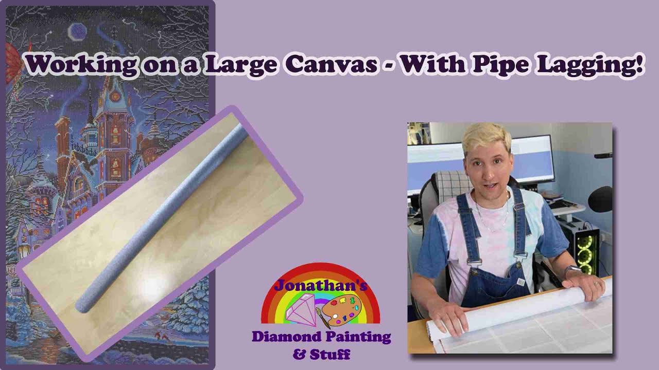 Working on a large canvas with Pipe Lagging! (Home is Where the Magic