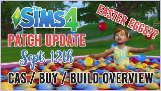 Sims 4 // September 12th FREE UPDATE // NEW STUFF & EASTER EGGS