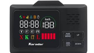 Karadar G860STR radar detector and anti radar detector