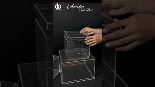 ✨ Premium Clear Acrylic Box ✨#AcrylicBox #ClearBox #GiftPackaging #TransparentBox