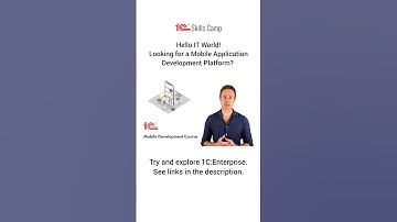 Hello IT World! Looking for a Mobile Application Development Platform? Try & explore 1C:Enterprise.