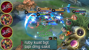 1 VS 5 Gak Tumbang! Detik-detik Naik Ke Mythical Glory Hampir Kena Comeback | Build Terbaik Ruby