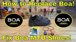 How to Fix BOA on Five Ten Mountain Bike Shoes! Boa Replacement Warranty Fix! Fix Broken Bike Shoes!