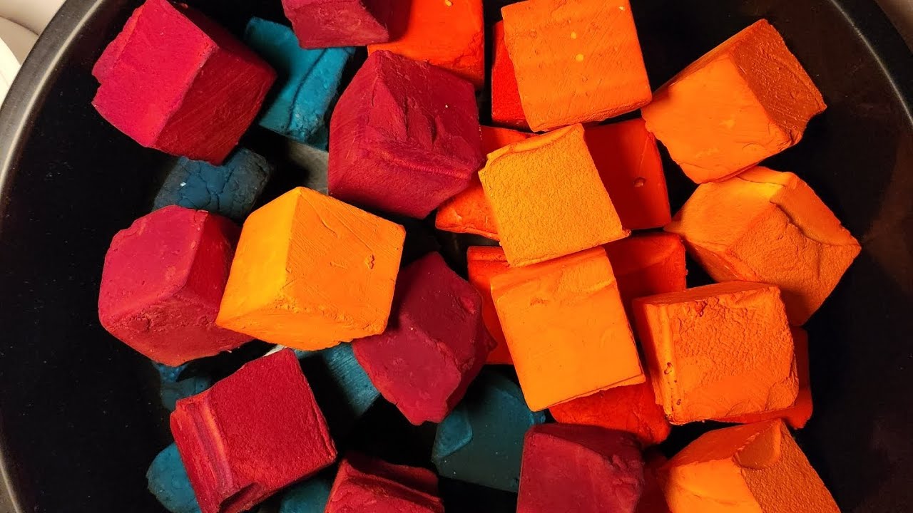 Dyed Gym Chalk blocks/chunks YouTube