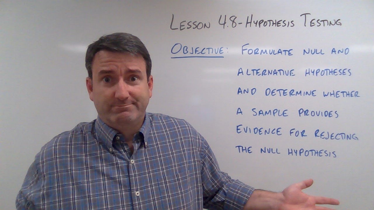 College Math Lesson 4.8 - Hypothesis Testing - YouTube