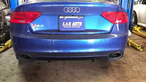 L&G Auto-2015 Audi RS5 Exhaust Resonators Bypass w/x pipe