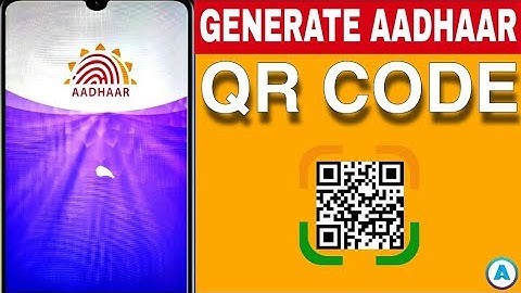 How to generate aadhaar qr code || how to make aadhaar qr code