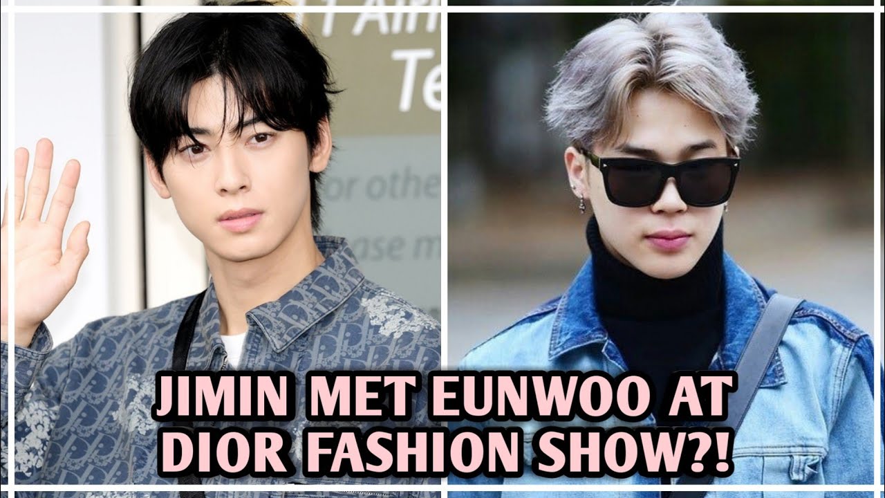 OMG Jimin Arrives at Dior Fashion Show in Paris with Cha Eunwoo