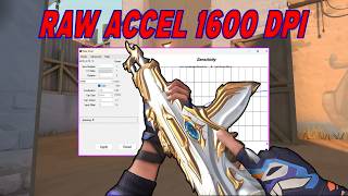 best raw accel settings for valorant 1600 dpi