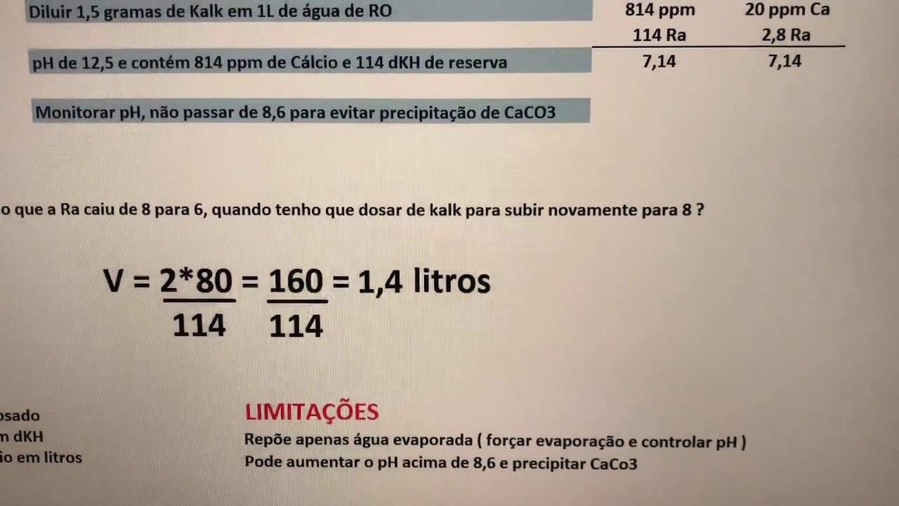 Saiba tudo sobre Kalkwasser -  Parte 1