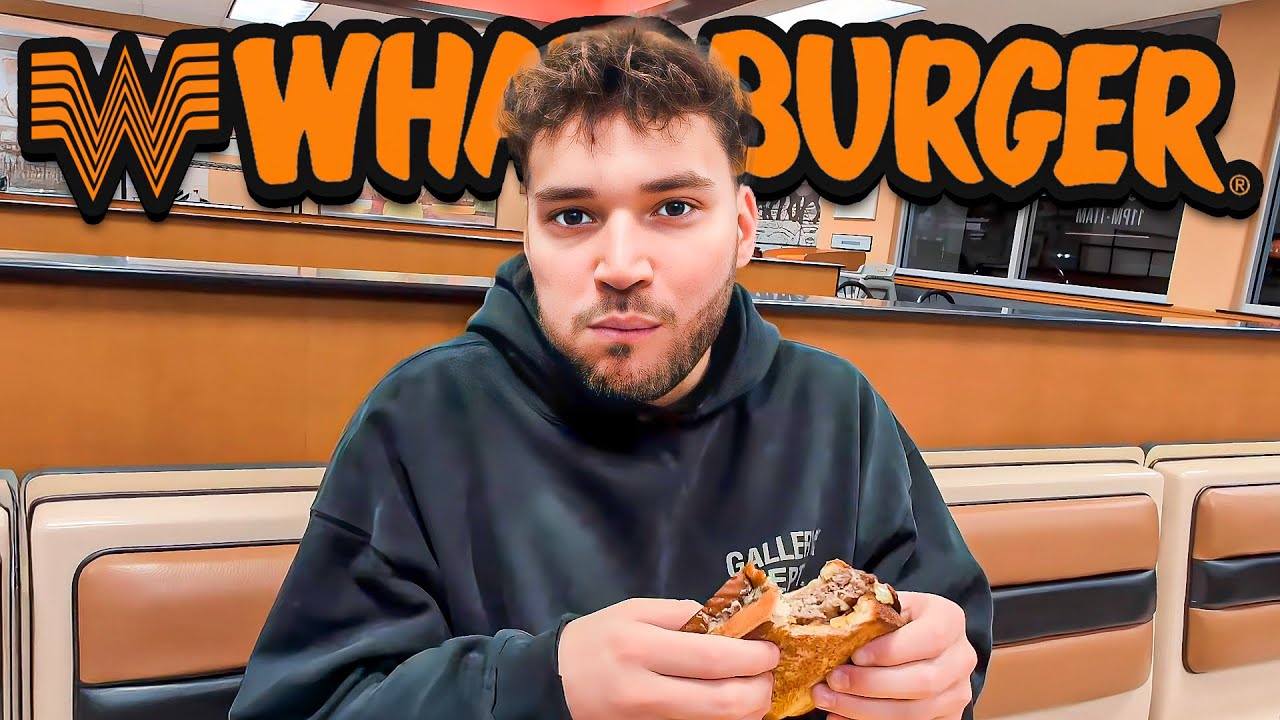 Адин Росс впервые пробует Whataburger вместе с Зиасом и Б. Лу!