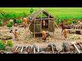 DIY Miniature Stone Age House | Built With Stone Axes.