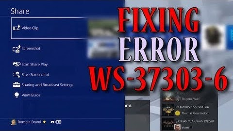 Fix for error WS-37303-6 on PS4 [English Sub]