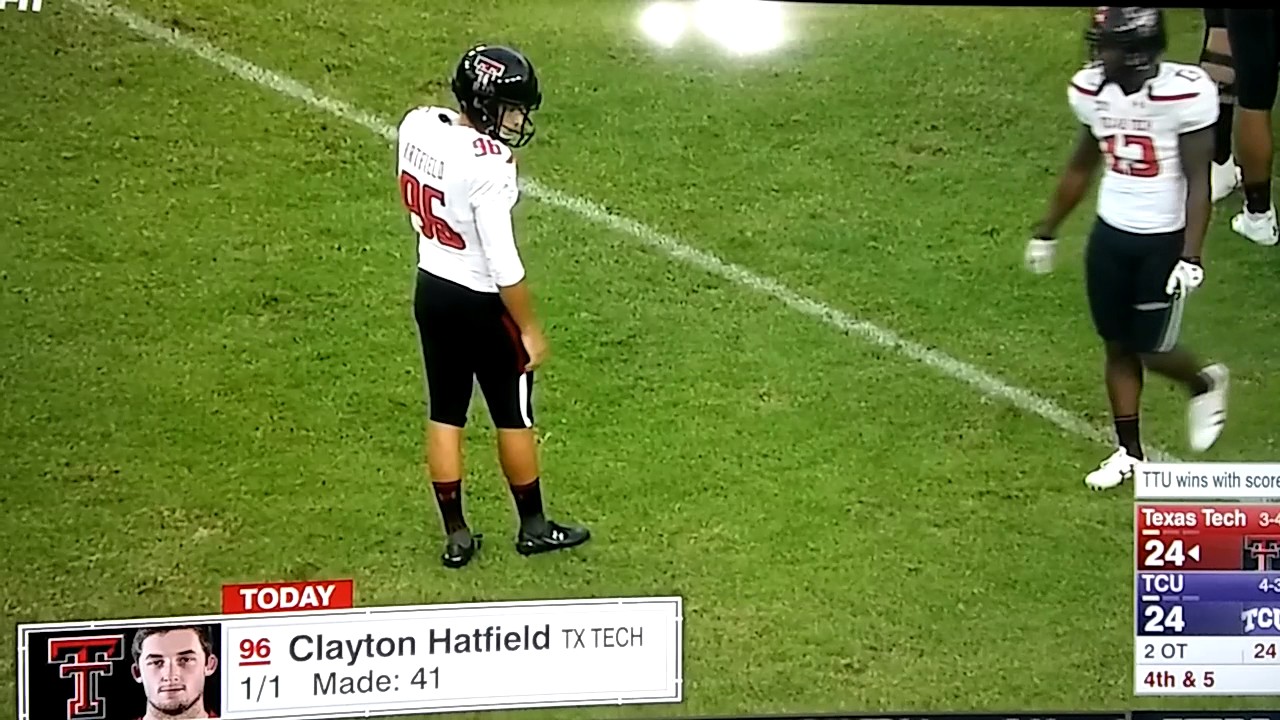 Texas Tech Game Winning Field Goal Vs TCU College Football October
