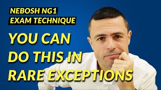 NEBOSH NG1 Exam Technique | The only time it's ok to answer with a list