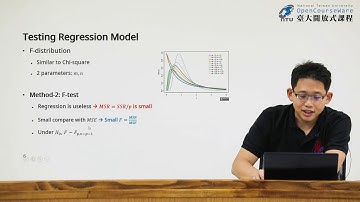 生物統計學一 102.【迴歸分析 (2)】Testing the regression model t test & F test (洪弘)