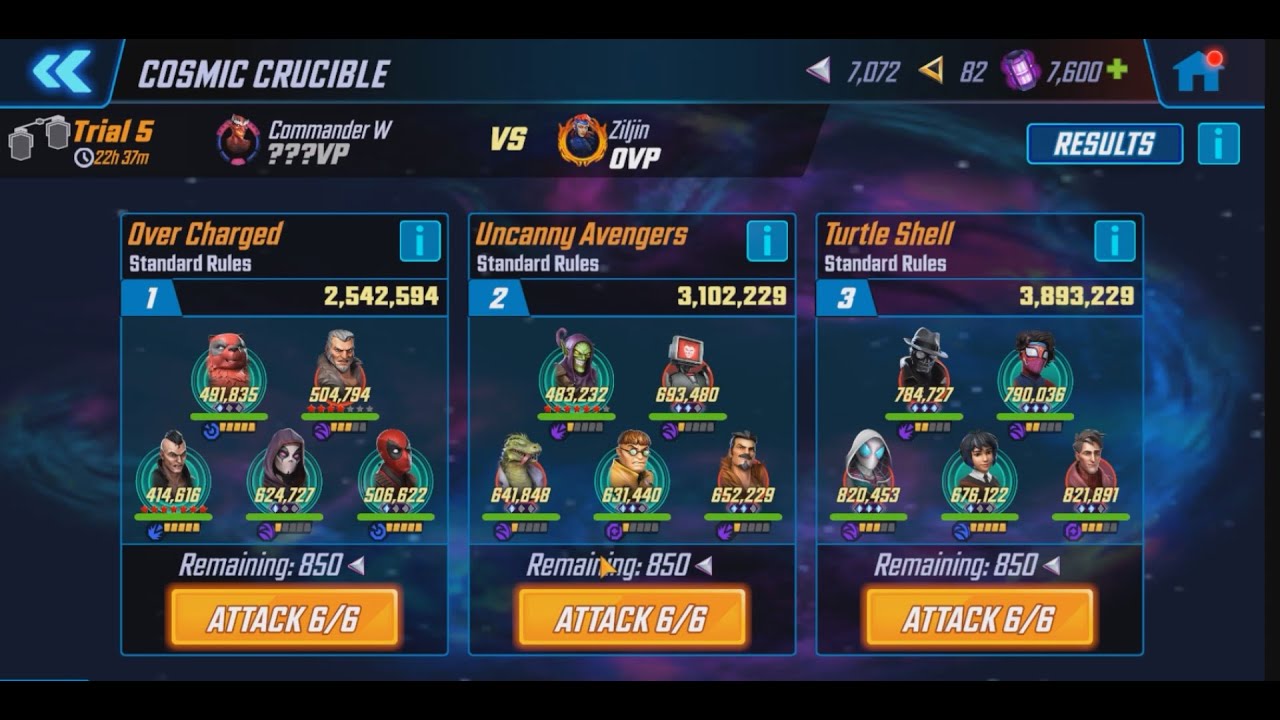 Marvel Strike Force Ultimate 32 Tournament Week 2 Trial 5 DD7 ...
