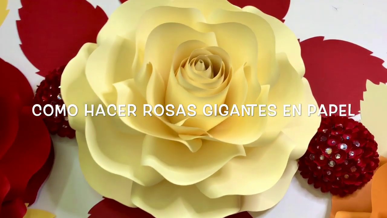 COMO HACER ROSAS GIGANTES EN PAPEL/LUZKASCREATIONS - thptnganamst.edu.vn