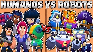 HUMANS VS ROBOTS | WHAT IS BETTER?? | BRAWL STARS OLYMPICS | NEW BRAWLER | HUMANS VS ROBOTS