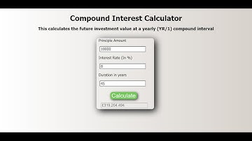HTML Programming Tutorial EP:39 Compound Interest Calculator ver.2 | Joshua