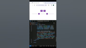 Double Range Slider | Html & Css & Js #programming #shorts