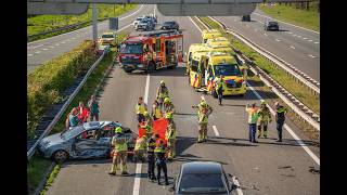 Dode bij ernstige kettingbotsing op A12 bij Babberich
