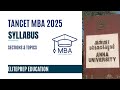 TANCET MBA 2025 Syllabus | Sections | Topics | Free Test