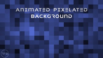 Blue Pixelated Animated Background | Animated Squares