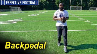 Backpedal Football Technique by Quincy Avery