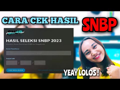 CARA CEK HASIL SELEKSI SNBP ‼️