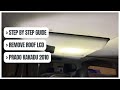 Step by step guide how to remove factory toyota prado kakadu 2010 roof lcd screen 20092013