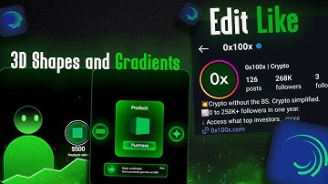 How to Edit Like 0x100 in Alight Motion | 3D Shapes & Gradient Effects Tutorial