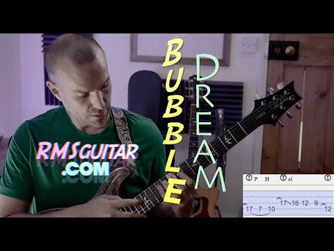 CHON Bubble Dream   Guitar Tutorial  TAB intro harmonics  tapping sections