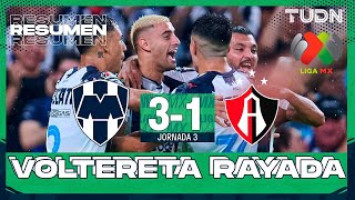 Highlights and goals from Monterrey vs. Atlas 3-1 | Liga MX - Matchday 3 2025 | TUDN