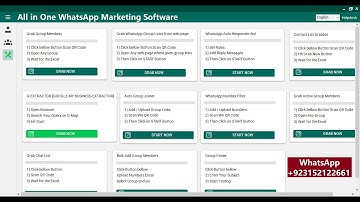 New All in One #whatsappmarketingsoftware | Google Map | add bulk Group Members many more features