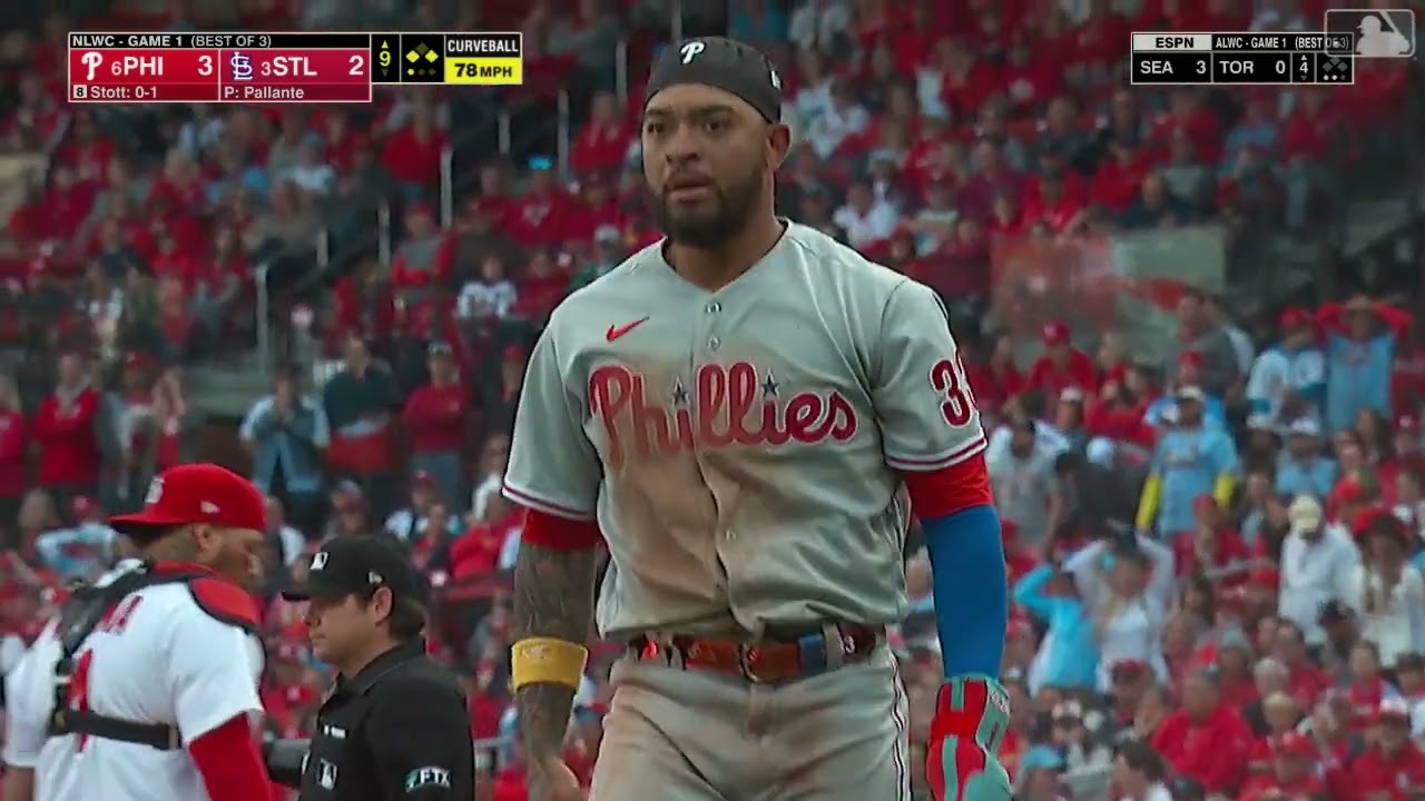 MLB playoffs: Phillies score six in the ninth to beat Cardinals 6