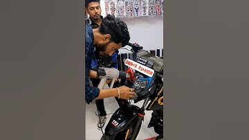 New Sticker Modified in TVS Apache RTR 160 4V Black Colour DRL #shorts #rtr1604v #modified #ajshohan