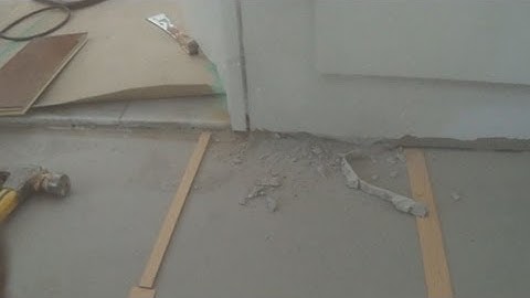 How to Install Engineered Hardwood Flooring on Concrete with a Wood Shim Part 2 of 4