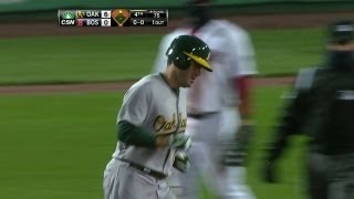 OAK@BOS: Smith extends lead with two-run homer