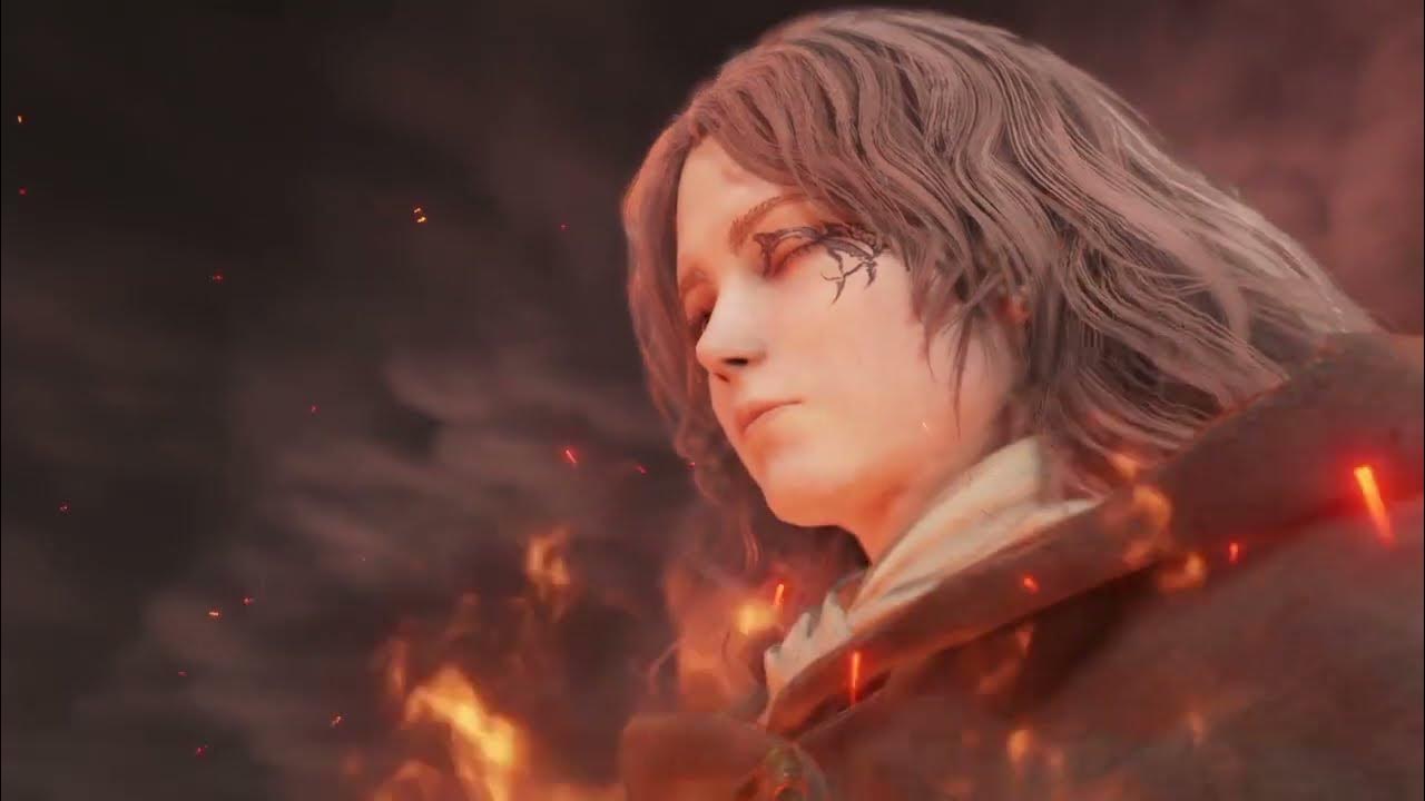 ELDEN RING melina death scene, burning the giant erdtree cutscene