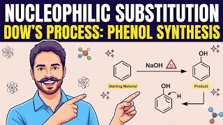 Nucleophilic substitution reaction Dow's process #chemistry #class12 #cbse #neet #ncert #boardexam