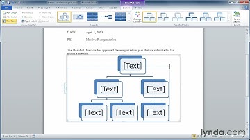 Word Tutorial - Working with SmartArt
