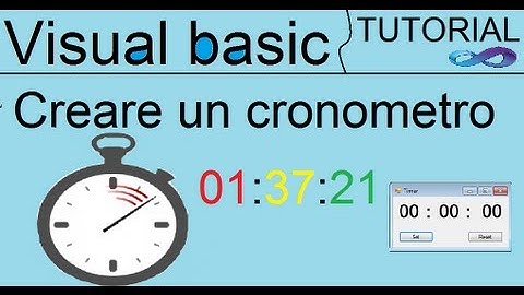 Tutorial: Come creare un cronometro con Visual Basic