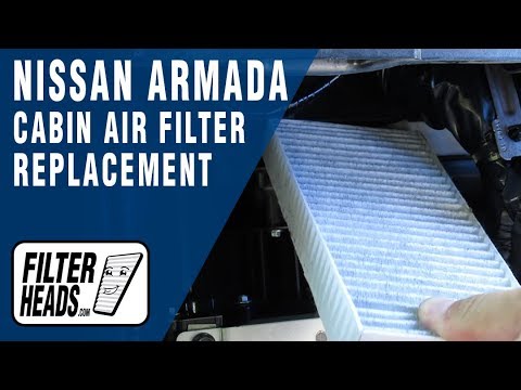How to Replace Cabin Air Filter 2014 Nissan Armada
