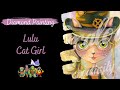 Diamond painting lulu cat girl  oraloa