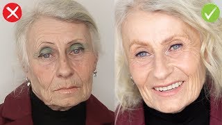 Ворзрастной макияж 60+. Три ошибки повседневного возрастного макияжа.