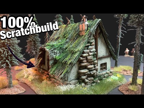 ‘The witches cottage’ terrain for Dungeons & dragons, Mordheim,..