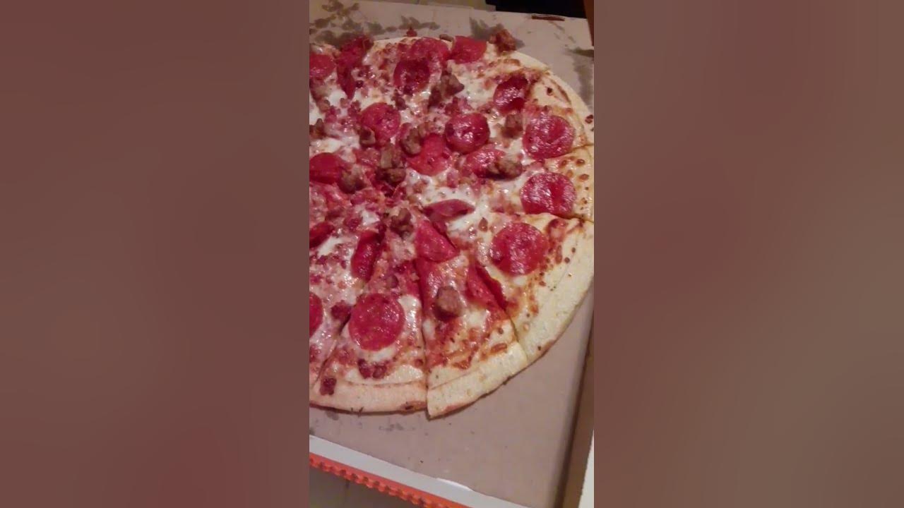 little-caesars-three-meat-trio-pizza-youtube